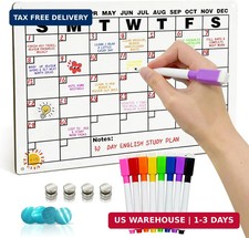 Magnetic Calendar for Refrigerator Monthly Planner Dry Erase Board for Wall Magn