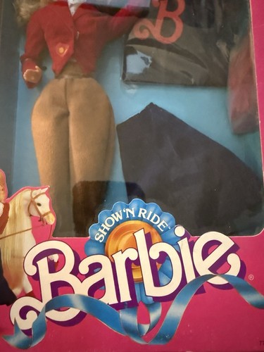 Barbie 1988 Mattel Show 'n Ride Barbie Doll #7799 Horse Shows & Riding Fun - Picture 5 of 7