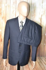 Ermenegildo Zegna 15 MILMIL 15 Men Striped 3 Button Suit Sz 40R Wst 34x30