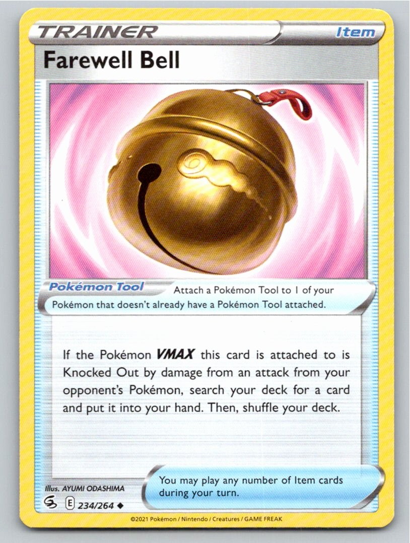 2021 POKEMON FAREWELL BELL FUSION STRIKE 234/264 UC NM A57548 FREE S&H