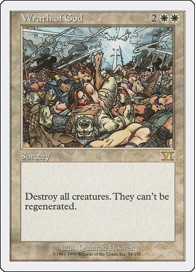 Wrath of God #54 *Normal* (LP) - Classic Sixth Edition MTG