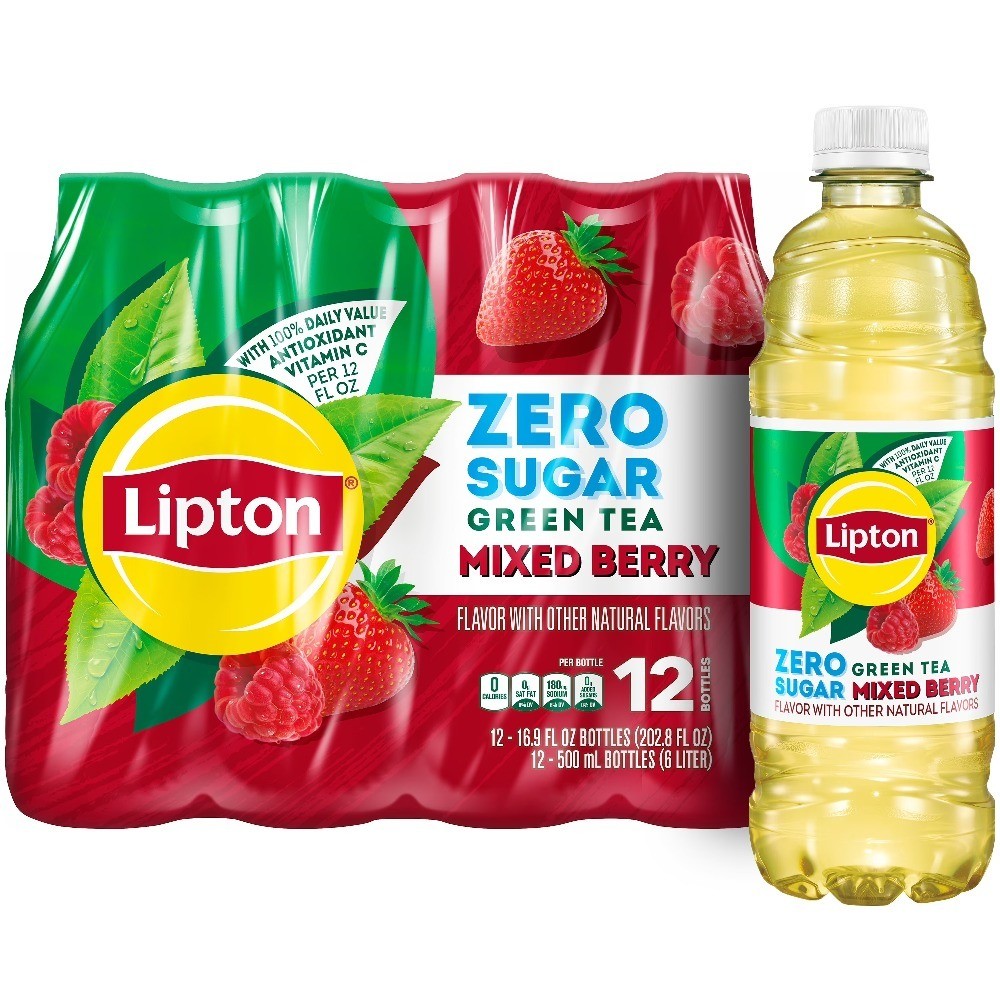 Mixed Berry Iced Tea Drink 16.9 Fl Oz 12 Pack Bottles