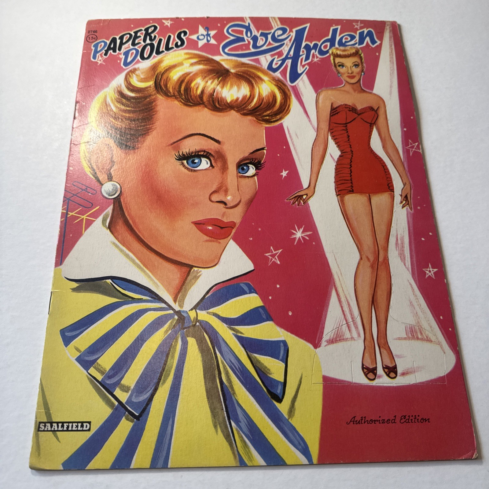 Original 1956 Saalfield Eve Arden Paper Dolls, UNUSED,