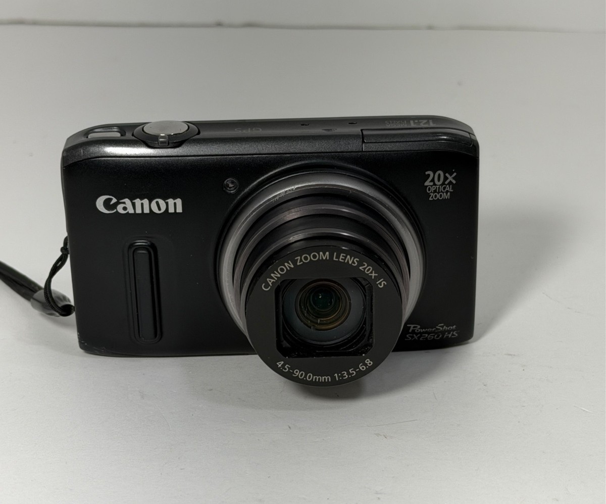 Canon PowerShot SX260 HS 12.1MP Digital Camera - Black (SX260HS