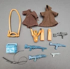 Vintage Star Wars lot of Broken Weapons, Accessories, Jawa, Tauntaun Reins