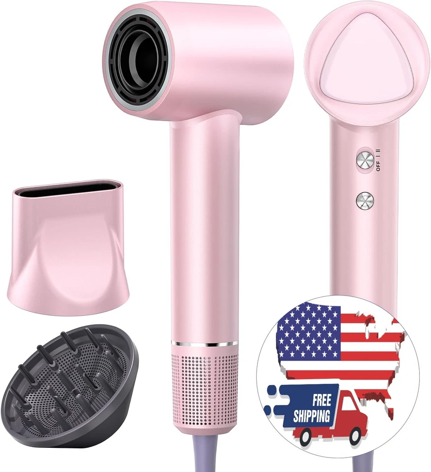 Secador de pelo iónico profesional portátil con 500 millones de iones negativos Foto 2 de 4