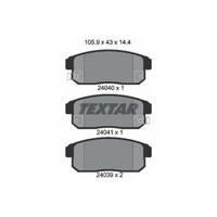 Textar BremsbeläGe Hinten FüR Suzuki Ignis Nissan Primera Maxima/Maxima QX V