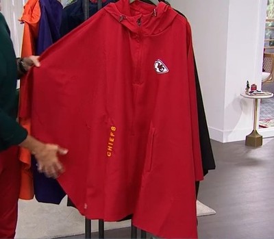 NFL Kansas City Chiefs Jacket Poncho Size Large NEW QVC By  Tony Gonzalez