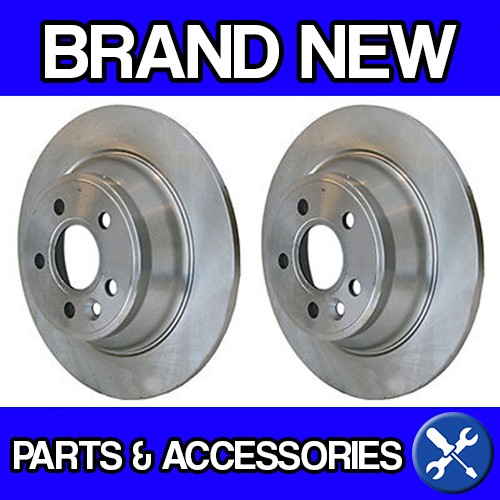 For Volvo S60 II, V60 (11-) Rear Solid Brake Discs (Manual Parking Brake)(Pair)