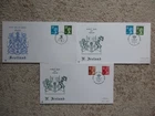 1976 - 3 REGIONAL DEFINITIVE STUART FIRST DAY COVERS, APPROPRIATE CDS