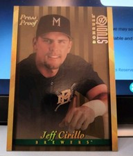 1997 Donruss Studio Press Proof Gold #77 Jeff Cirillo Milwaukee Brewers baseball