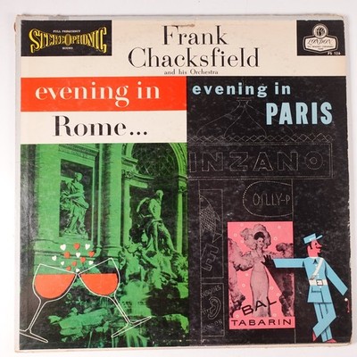 Frank Chacksfield - Evening In Paris Rome LP Record 1957 London Stereo