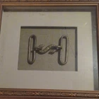 Civil War Era Snake Belt Buckle Framed Militaria Display