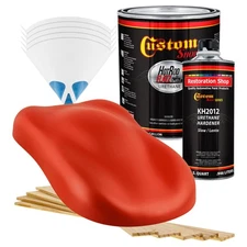 HOT ROD FLATZ Hot Rod Red Gallon Kit URETHANE Flat Auto Car Paint Kit