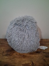 Shaggy Bolster Pillow Gray Size 9X7.5in NWT Home Decor
