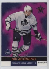 2000-01 Pacific Vanguard Holographic Purple 96/105 Nik Antropov #91 0nr3