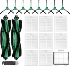 Replacement parts and accessories 2 main brush rollers, 8 HEPA filters