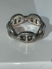 Hermès Chaîne d Ancre Ring Sterling Silver ...