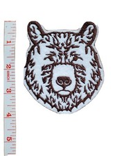 Bear Head Iron on Patch