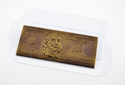 HUNDRED BUCKS MOLD, Money Mold, Chocolate Mold, Cake Decoration Highly Detailed,