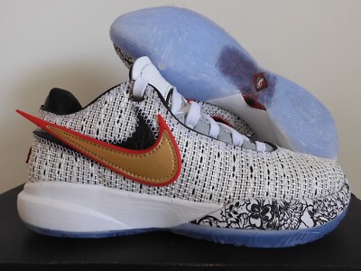 NIKE LEBRON XX 20 ''THE DEBUT'' WHITE-GOLDB SZ 4.5 MENS/ WOMENS SZ 6 [DJ5423-100]