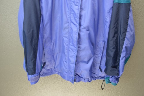 Vintage 90s Columbia Bugaboo Ski Coat Jacket Womens XL Teal Purple Fleece Lined - Picture 4 of 15