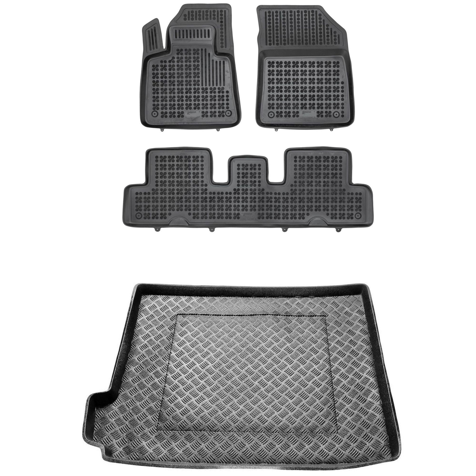 Tapis de sol et de coffre en PE pour Citroën C4, idéal pour les sorties en famille