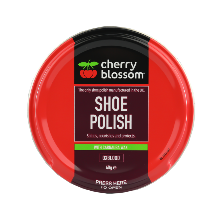 Cherry Blossom Traditional Leather Shoe Boot Polish Shine Wax 50ml - Oxblood