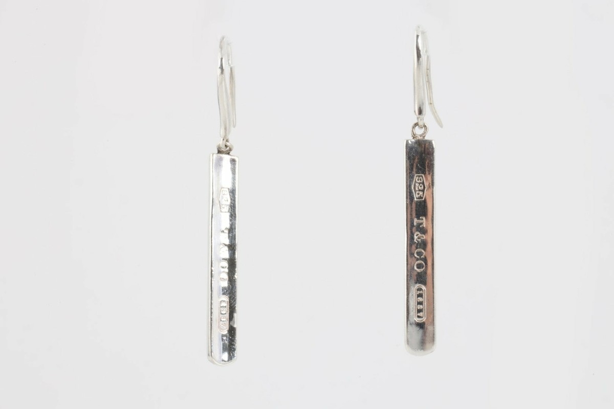 Tiffany & Co. 925 Silver 1837 Dangle Earrings (5.35g.) | eBay Tiffany & Co. 925 Silver 1837 Dangle Earrings (5.35g.) | eBay