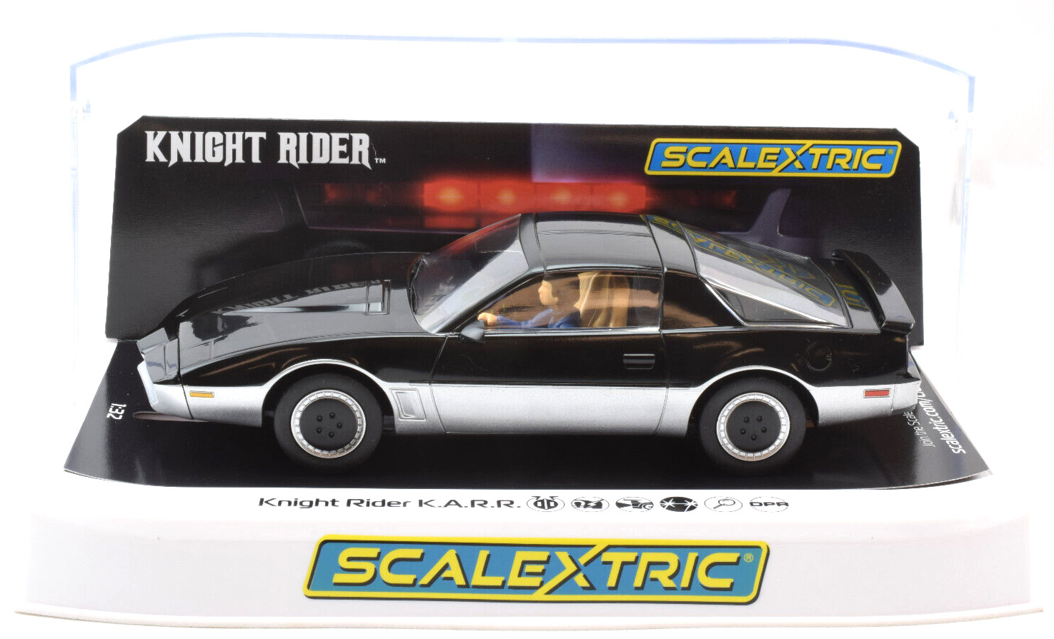 Scalextric Knight Rider KARR DPR с подсветкой и сканирующим светом 132 Слот-машины C4296 11390₽