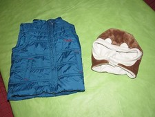 Weste Gr. 92/98 Mädchen und Mütze mit Teddyfell und Ohren LN144