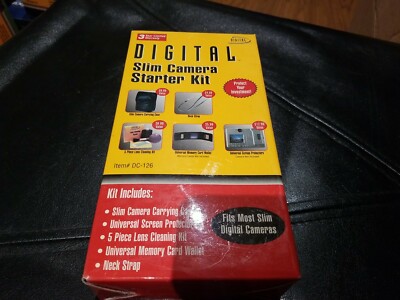 Digital Slim Camera Starter Kit DC-126 New - Sealed 