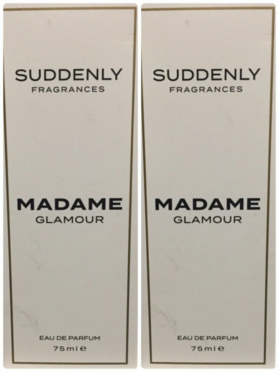 2 x SUDDENLY Madame Glamour Women Eau de Parfum 2x 75 ml 2.5 FL LIDL BIG Size