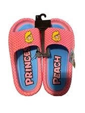 Womens Ground Up Princess Peach Slides Slip On Pink Sandals Super Mario Sz 10