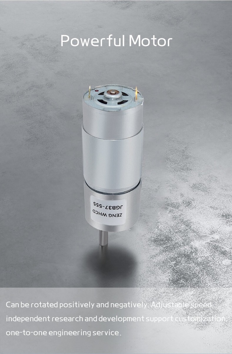 とも JGB37-555 Reduction Gear Motor DC 12V 24V Reversible High Torque