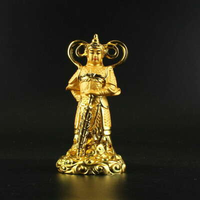 Tibetan Avalokitesvara Matsu 3 God Statue Box Bodhisattva Home //Temple Decor
