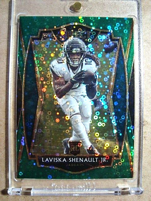 2020 Laviska Shenault Jr. Select Rookie Green Disco Prizm Premier Level RC 5/5