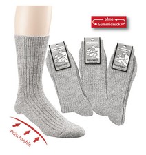Wowi Winter Thermal Socks With Plush Sole 95 Virgin Wool 3 Pairs