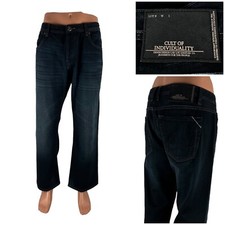 Cult of Individuality Mens 40 X 30 Jeans Hagen Relaxed Denim Black Blue EUC