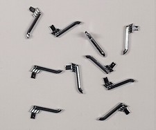 Set of 5 pr. Plastic Chrome Side Exhaust for HO Scale Slot Cars - BP-0003D