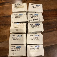 (LOT OF 10) Jard 12949 Oval Motor Run Capacitor 50.0 MFD 440/370VAC