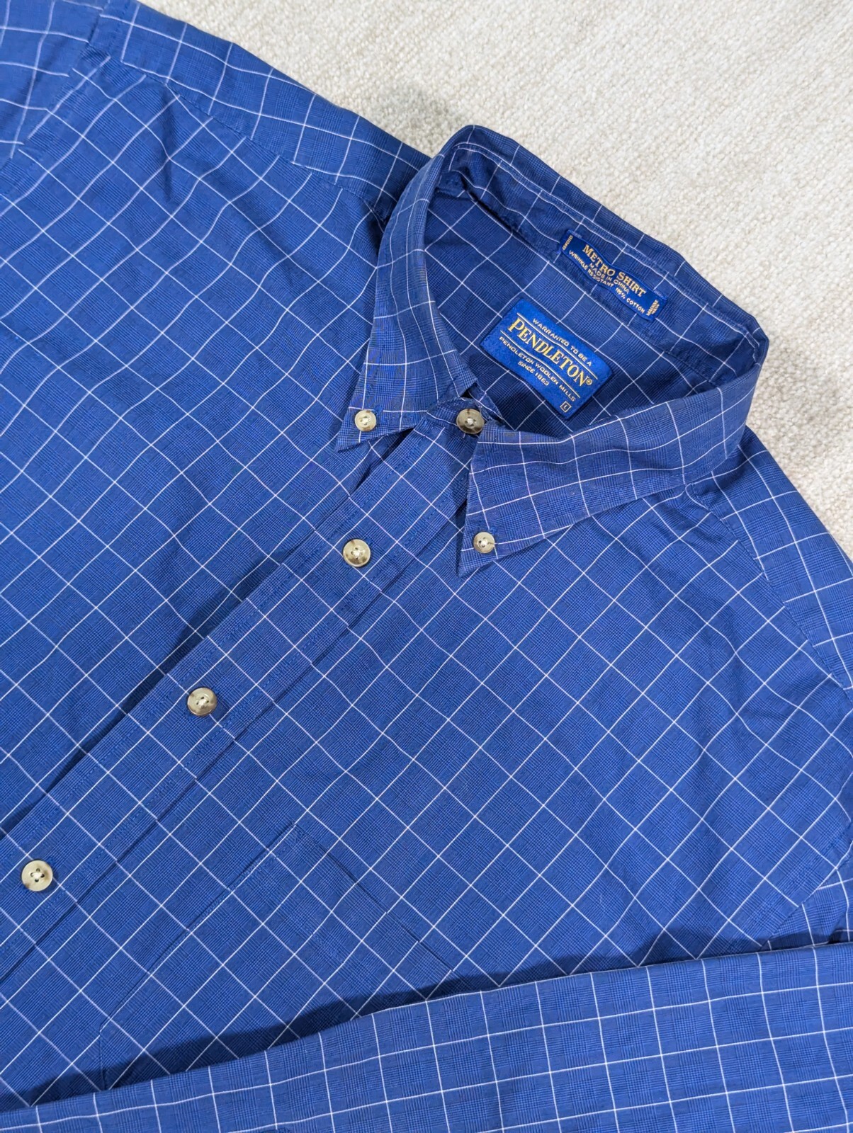 Pendleton Long Sleeve Button Wrinkle Resist Metro… - image 2