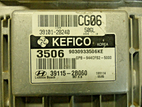 Hyundai Motorsteuergerät (ENTSPERRT) (UNLOCKED) Bosch 39115-2B060 9030933506KE - Bild 2 von 2