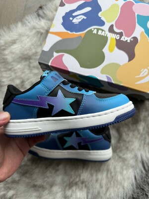 BAPE Sta Graduation Kids | Blau/Schwarz | Größe UK11,5 & UK12,5 | A Bathing Ape