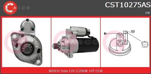 Démarreur pour rénovation moteur de VW T5 2.5 TDI diesel