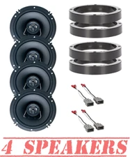 Cerwin-Vega 6.5" 300 Watt  Front & Rear Door Speakers for 2007-2008 Honda Fit