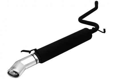 muffler for Fiat Seicento Hatchback 1.1i 54HP 1998-2010 Single Oval Tip 95x65mm