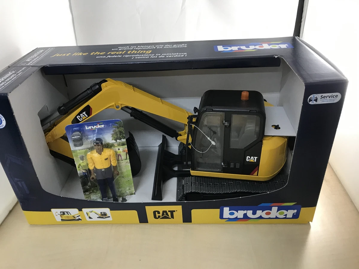 Bruder CAT mini excavator with figures BR02466 eBay