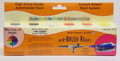 TRU-COLOR PAINT Automobil Farb-Set hochglänzend (6x30ml) No.10101