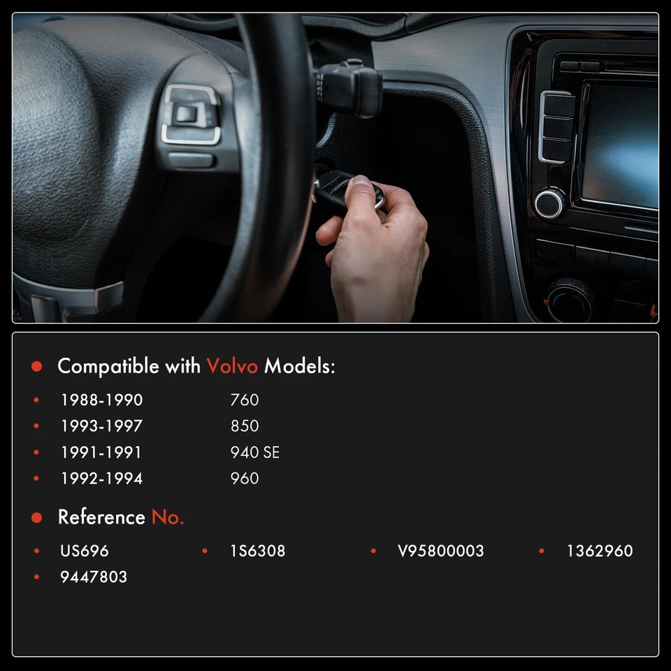 Interruptor de ignição para Volvo 760 1988-1990 850 1993-1997 940 1991 960 92-94 8 pinos - Imagem 2 de 4